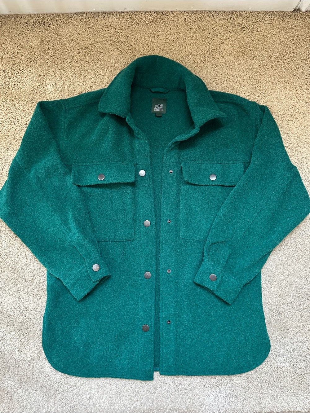 EMERALD GREEN WOOL JACKET